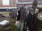 ДТП с перевёрнутыми автомобилями на Анапском шоссе и в Анапской: оба водителя скрылись