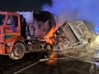 ДТП с тремя грузовиками возле Чембурки под Анапой: от столкновения загорелись машины