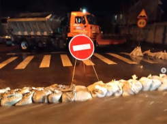 Улица Северная в Анапе из-за откачки паводковой воды перекрыта