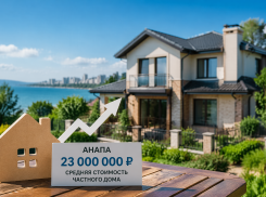 Средняя цена частных домов в Анапе достигла 23 млн рублей