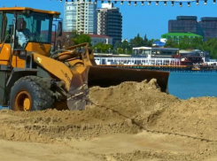 На пляжах Анапы демонтировали 7,4 км защитного вала