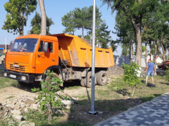 Субботник прошёл в новом парке станицы Гостагаевской под Анапой