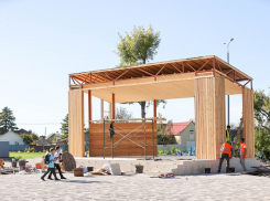 Благоустройство парка в Гостагаевской под Анапой подходит к концу