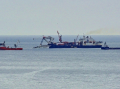 В Анапе газопровод «Турецкий поток» углубляется в море
