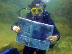 Нырнула за 5 тысяч рублей на дно чёрного моря в Витязево под Анапой