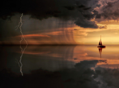 В четверг 23 января в Анапе - и дождь и солнце