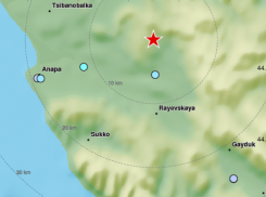 Землетрясение произошло рядом с Анапой  в 10 км. от станицы Гостагаевской