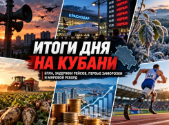Итоги дня на Кубани: атаки БПЛА, задержки рейсов, первые заморозки и мировой рекорд