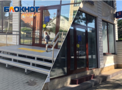 После публикации в «Блокноте» на пешеходной зоне по улице Крымской убрали крыльцо 