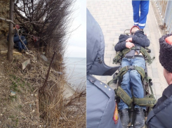 14 февраля отдыхающий уснул на склоне Высокого берега в Анапе и не смог спуститься 