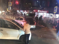 В Анапе возле Южного рынка  «кореец» врезался в иномарку