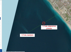 В Анапе обнаружена вероятная утечка на глубоком выпуске стоков