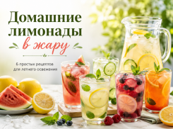 Домашние лимонады в жару: 6 простых рецептов, которые легко приготовить дома