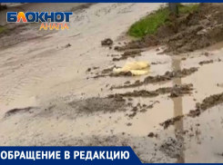 «Дорогу смыло»: из-за ремонта улицы Станичной под водой оказался близлежащий переулок