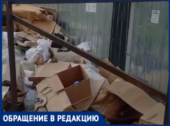 В ЖК «Горгиппия-2» устроили помойку прямо возле мусорных контейнеров
