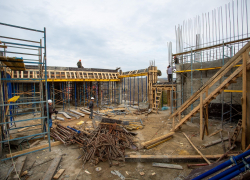 В Сукко под Анапой продолжают строить современный дом культуры