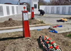 В Благовещенском сельском округе готовят памятники к Дню Победы 