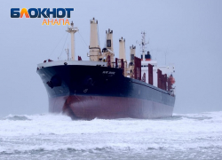 Экипаж севшего у Анапы на мель сухогруза эвакуирован на сушу и ждет буксировки