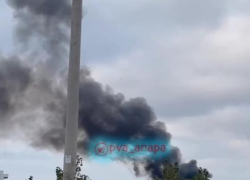 В Витязево под Анапой разгорелся пожар