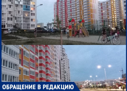 Во дворах жилых домов ЖК «Горгиппия-2» давно нет света, а на стройплощадке рядом – иллюминация