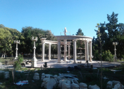 Тренажёры и тротуар: центр курортного Витязево под Анапой преображается