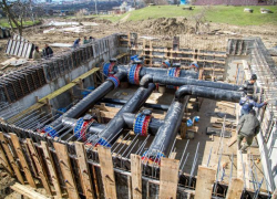 В Анапе завершается строительство магистрального водовода