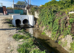 Водоотводной канал в станице Анапской расчистили и расширили