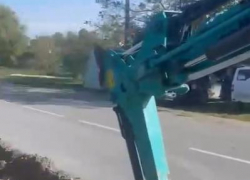 В Гостагаевской под Анапой начали прокладывать тротуар до школы