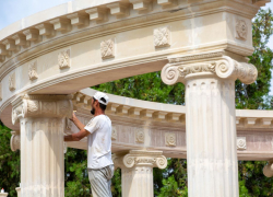 Заканчивается реконструкция парка в Витязево под Анапой