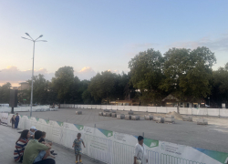 В Анапе продолжается работа по реконструкции Театральной площади