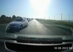 Водитель "Приоры" выехал на встречку и был задержан полицией в Анапе