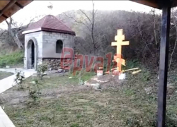 Вандалы осквернили крест в станице Благовещенская под Анапой