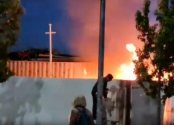 Пожар на Анапском шоссе рядом с ЖК "Раз Два Три"