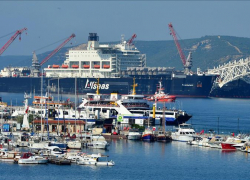 Крупнейшее в мире судно 2 июня прибудет в Анапу для строительства «Турецкого потока»