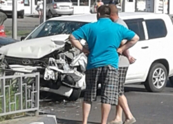 С аварии в районе Южного рынка началось воскресное утро в Анапе