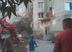 Появилось видео с места пожара в Анапе