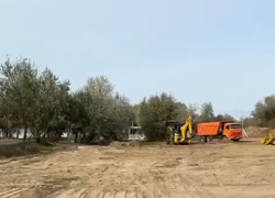В Анапе стартовали работы по монтажу Центра пляжных видов спорта