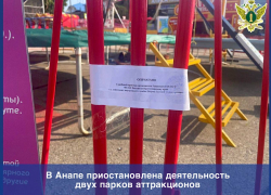 В Анапе приостановлена работа аттракционов