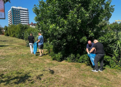 В Анапе и Пятихатках сегодня прошли субботники
