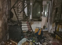 Только что, 12 января, в Анапе на улице Чехова сгорела квартира