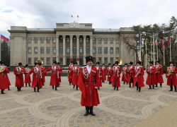 Анапский казак стал участником Почетного караула казачьего войска