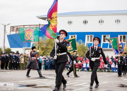 В Анапе молодые кубанские казаки стали лучшими в строевой подготовке