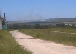 В станице Гостагаевской под Анапой начался пожар