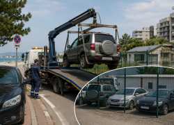 Сразу четыре автомобиля отправили на штрафстоянку в Анапе