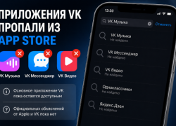 Из российского App Store исчезли «VK Музыка», «VK Видео» и «VK Мессенджер»