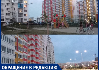 Во дворах жилых домов ЖК «Горгиппия-2» давно нет света, а на стройплощадке рядом – иллюминация