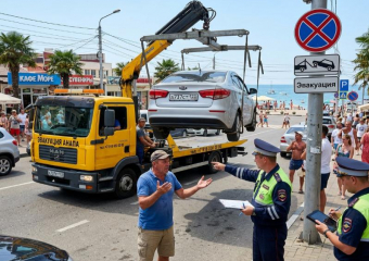 Оставил машину — заплати 10 тысяч: новые цены на эвакуацию в Анапе