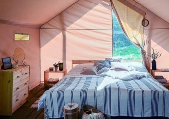 Анапа заняла второе место в топ популярных направлений для отдыха в глэмпингах и кемпингах