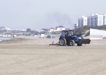В Анапе очистили еще 1,5 км побережья после демонтажа защитного вала 