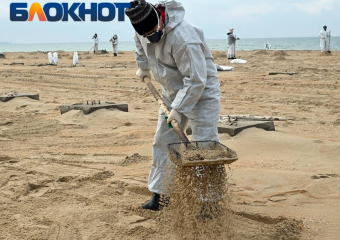 Замазученный песок с площадки временного накопления в Воскресенском вывезут до середины июля 